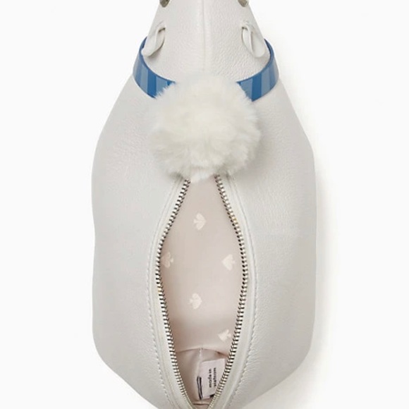 RARE🔥Authentic KATE SPADE Leather BEAR zip top Crosby - Picture 6 of 14